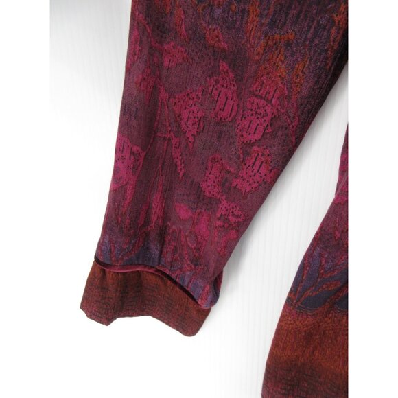 VINTAGE Carole Little Top 10 Velvet Tank Insert Blouse Abstract Boho - Picture 3 of 11